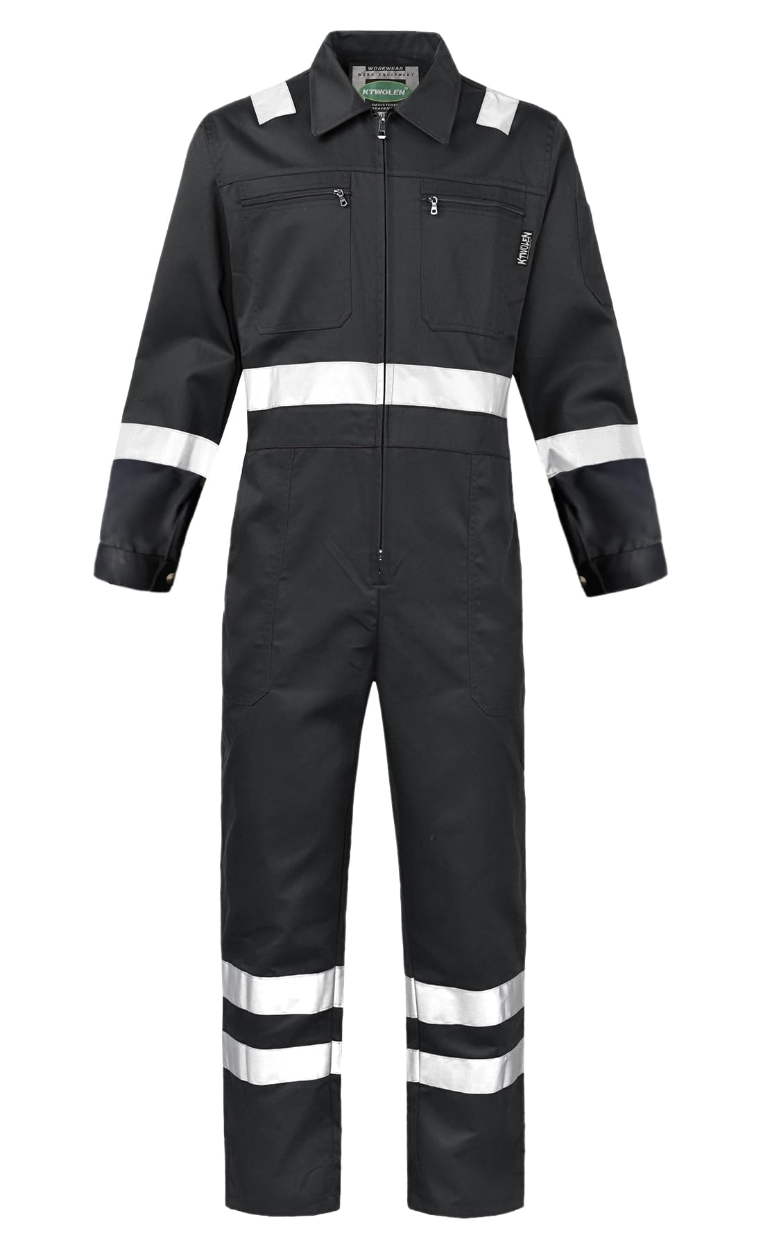 KTWOLEN Men's Work Coveralls Hi Viz Garages Work Boiler Suit