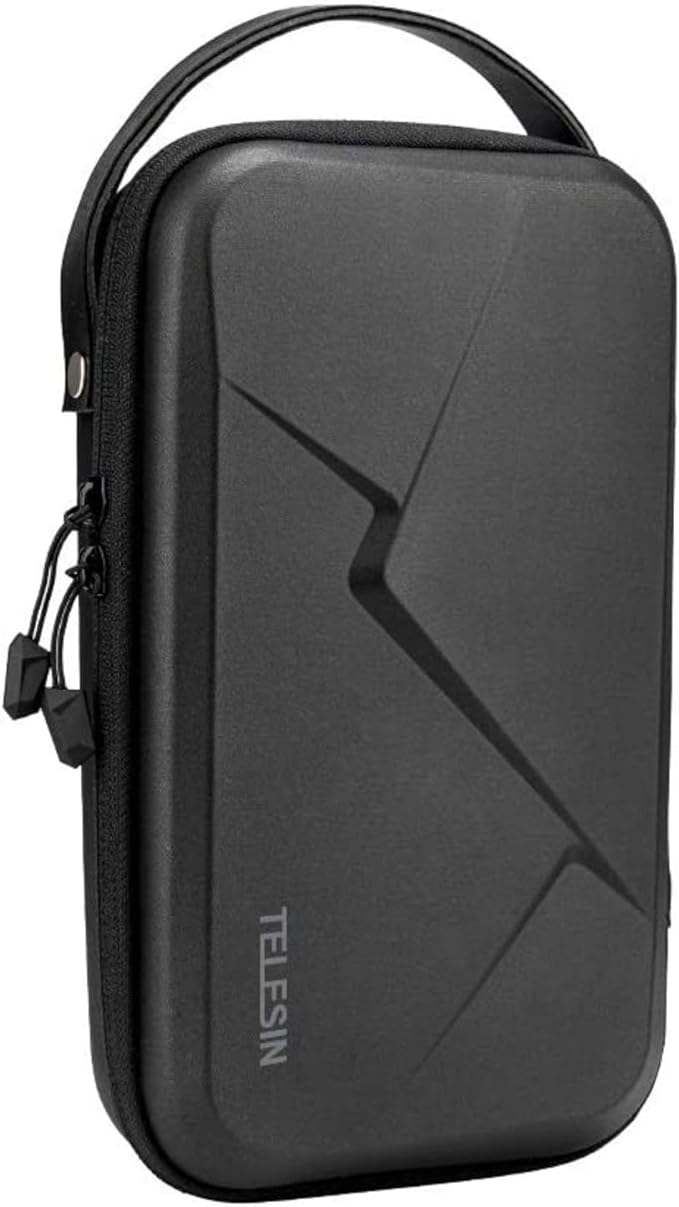 TELESIN Carry Case Waterproof Hard Carrying Bag for GoPro Max Hero 13 12 11 10 9 Insta360 X5/X4/X3 Ace Pro 2 Go Ultra DJI Osmo Action 6/5pro/4/Pocket 3/Nano EDC Tech Pouch Camera Accessories