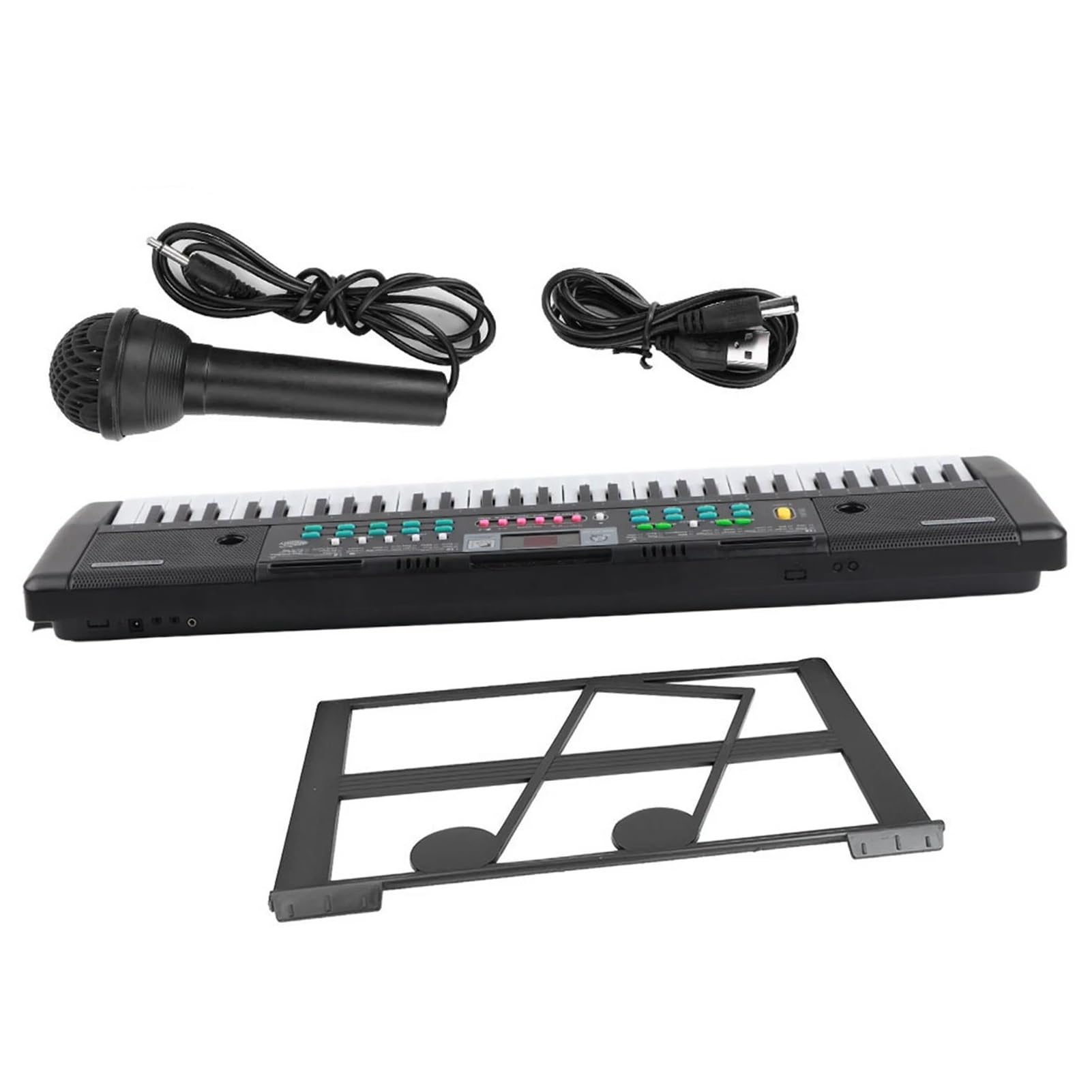 Elektroniczny Instrument Fortepianowy Wielofunkcyjna 61 Klawiszowa Elektroniczna Klawiatura Muzyczna Z Organami I Mikrofonem