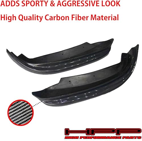 Miniatura 2 de Divisor de labio de parachoques delantero – Alerón de falda lateral de cuerpo inferior de fibra de carbono estilo OEM con kit de accesorios para BMW