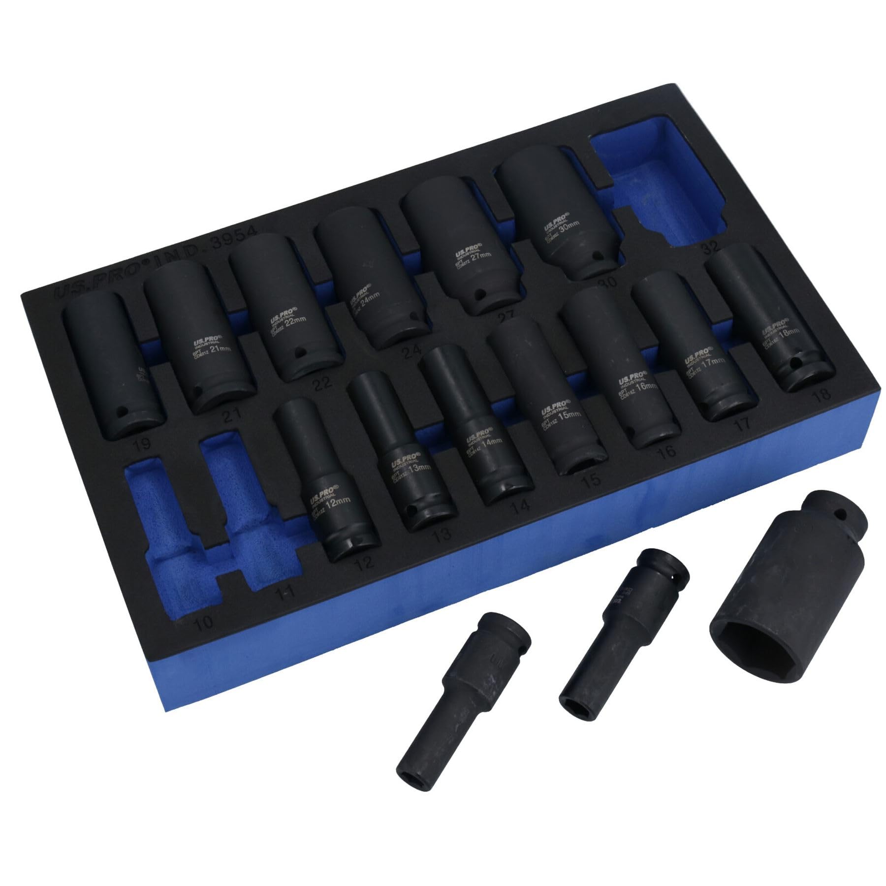 Douille à choc 1/2 pour desserrer les écrous de moyeux grippés kit long 6 pans 10-32 mm