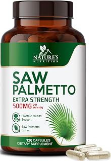 Saw Palmetto for Men 1000MG - 3X Strength Prostate Health Supplement - Herbal Extract Supplement - Prostate Supplements for Men's Health Support, Prostate Urinary & Hair Health Support - 120 Capsules