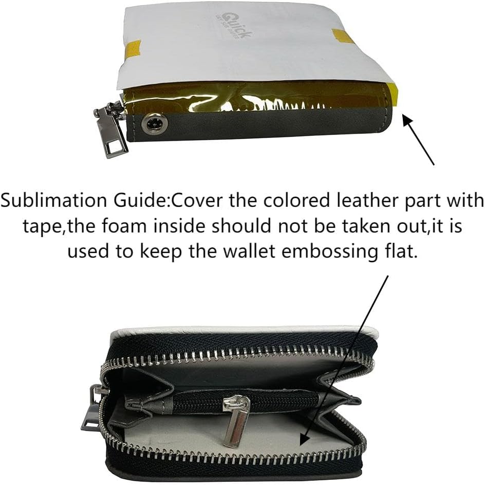 Sublimation Small Coin Purse Women Wallet Blanks Leather Coin Credit Card Holder Diy Crafts (Grey)