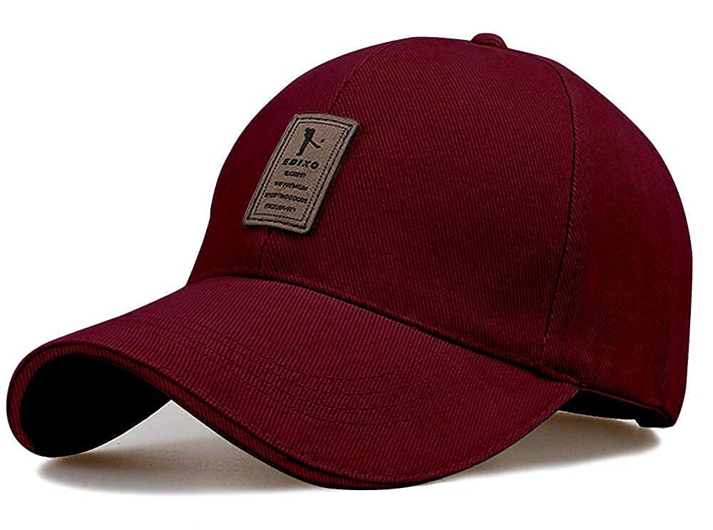 Generic unisex-adult Polyester Baseball Cap (Pack of 1) (Tango-Maroon-Cap-Pack-1_Maroon-Pack-1_Free Size)