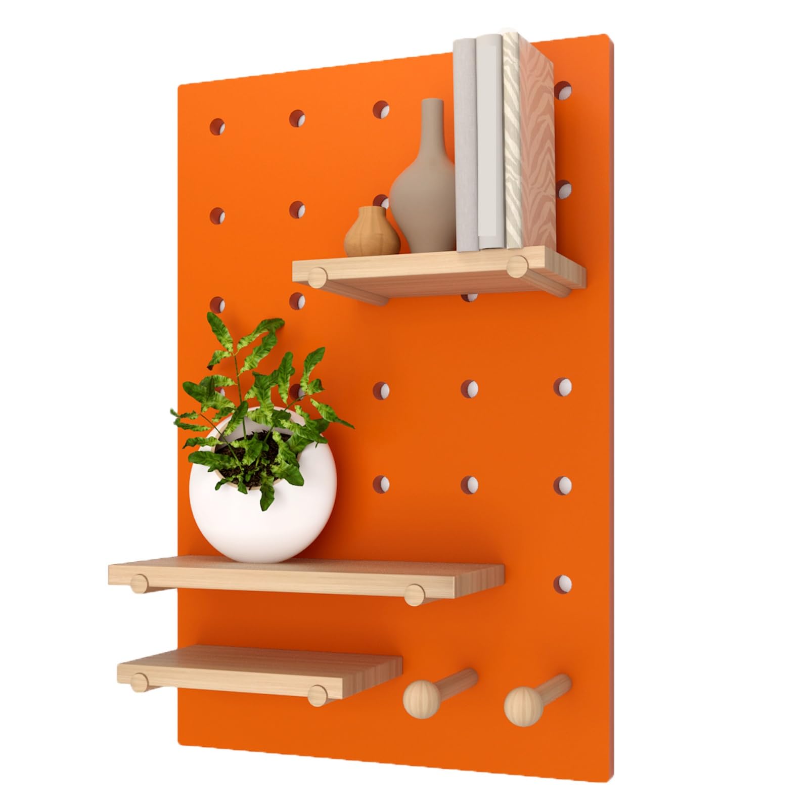 Organizador de pared para oficina, material de madera maciza, estilo moderno, adecuado para banco de trabajo, estudio, dormitorio, sala de estar