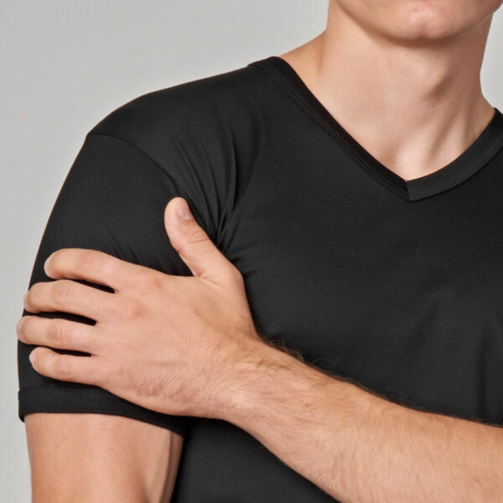 LADY·C T-Shirt Intima per Uomo gicipi - 100% Filo di Scozia - Scollo a Punta V - Maniche Corte Pacco da 3 - Leggera e Piacevole sulla Pelle