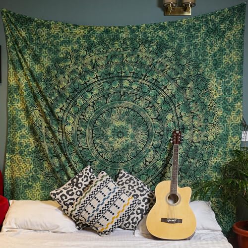 Craft Trade Cotton Mandala Tapestry, Indian Wall Hanging Decor, 90x108 In