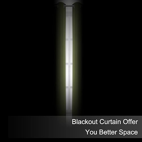 Miniatura 3 de LEMOMO Cortinas opacas de 66 x 84 pulgadas, juego de 2 paneles de cortinas de oscurecimiento de habitación con aislamiento térmico para dormitorio