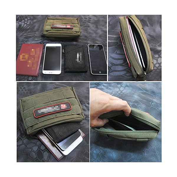 Molle Pouches, Tactical Admin Pouch Compact EDC Utility Gadget Gear Pouch Military Carry Accessory Belt Hanging Waist Bag - Image 6