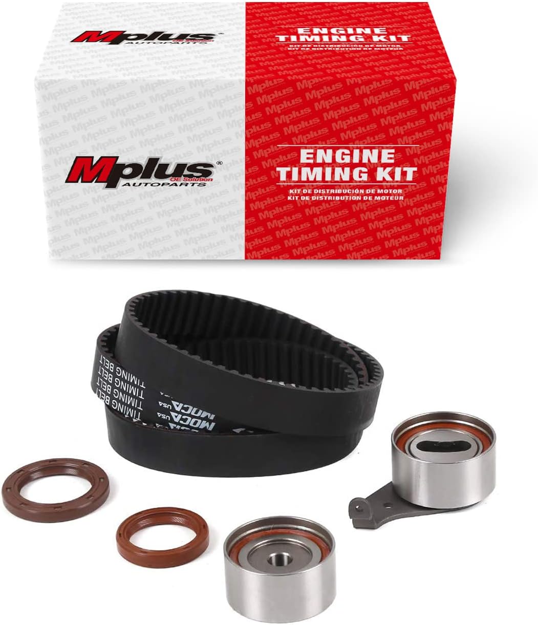 MPLUS TCK199 Timing Belt Kit Fits for Toyota, 1987-2001 Camry丨1987-1992 Celica丨1991-1995 MR2丨1996-2000 forRAV4丨1999-2001 Solara 2.0L 2.2L l4 DOHC