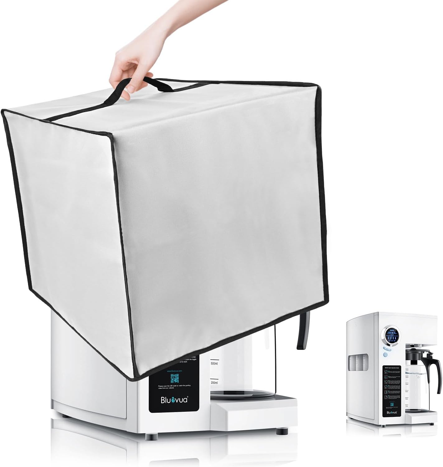Dust Cover for Bluevua Water Filter Heavy Duty Waterproof Dustproof Stain-Resistant Countertop Water Filter Dust Cover Case for Bluevua RO100ROPOT-UV Countertop Water Filter (Silver)