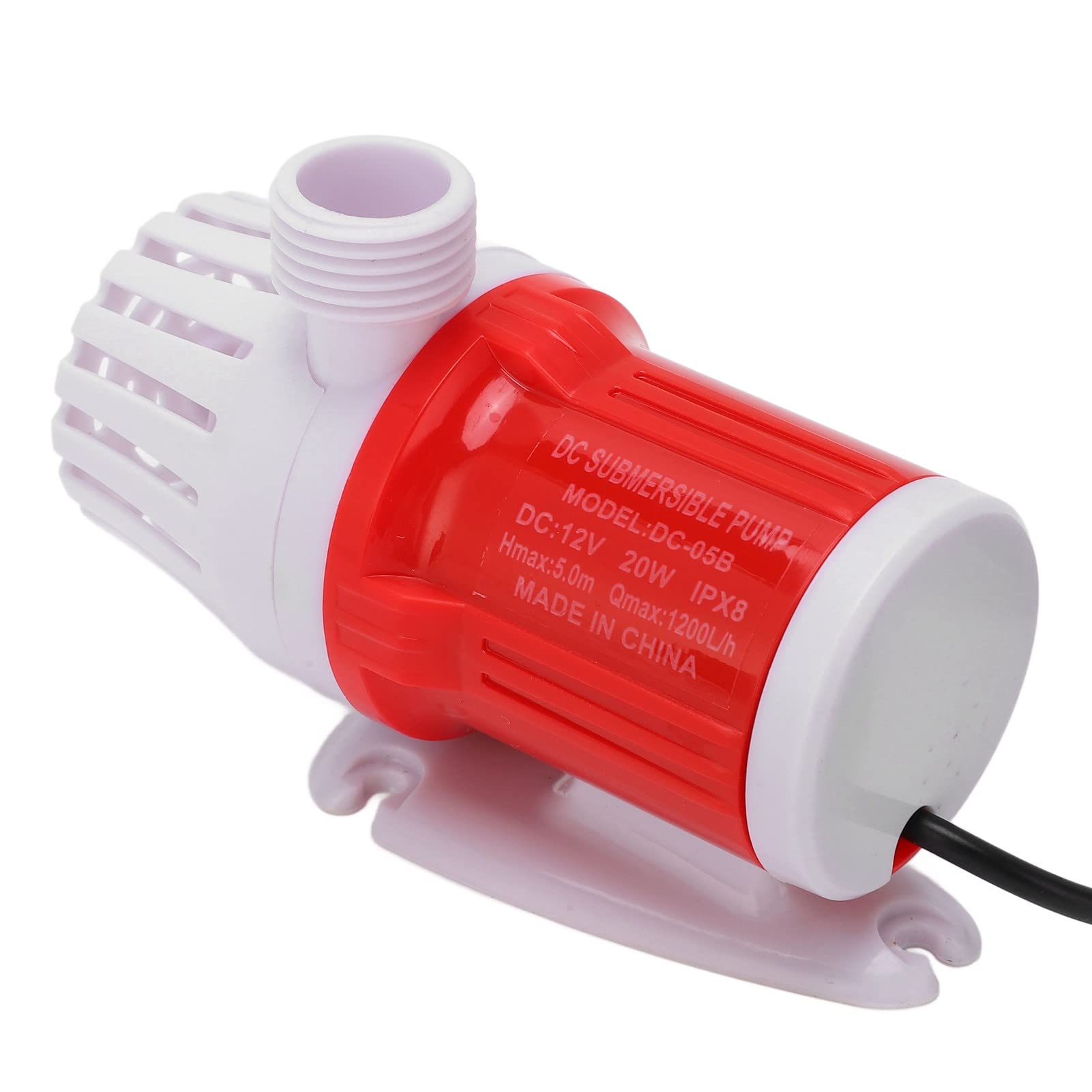 Pompe de surpression 1200 L/h 20 W DC 12 V Pompe de circulation d'eau sans balais Pompe à air automatique à faible bruit Pompe de réservoir Pompe de bassin pour aquariums