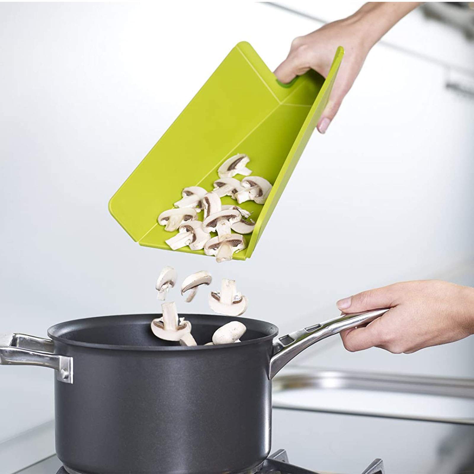 Asse da Cucina Ripiegabile Tagliere Pieghevole Tagliere Richiudibile Buono Taglieri Cucina Set in Plastica Tagliere da Cucina Antiscivolo Adatto per Cucina Taglio di Frutta Verdura e Carne 2PCS