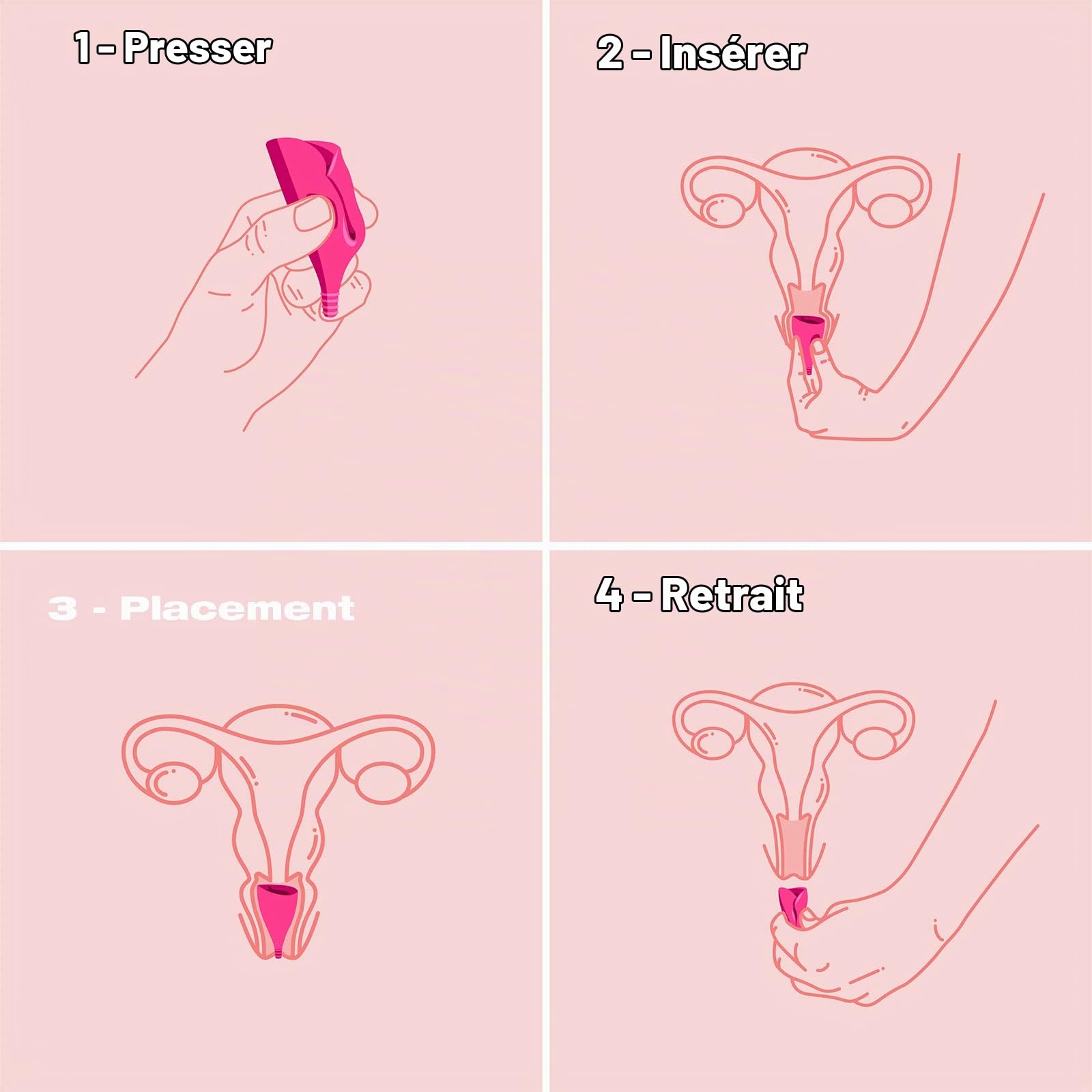 INTIMINA Lily Cup Taille B - Protection Menstruelle Fine à Porter Jusqu’à 8 Heures Consécutives