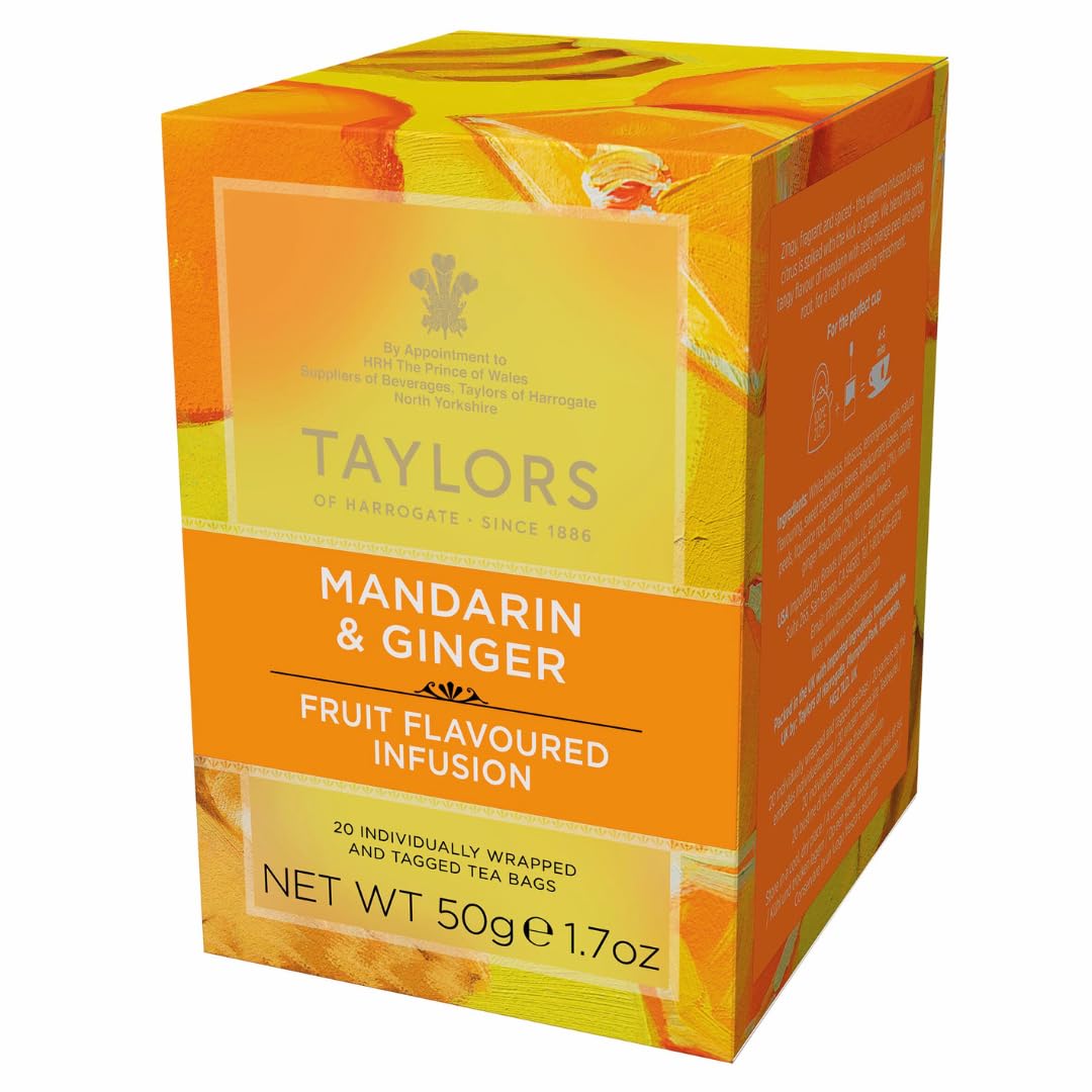 Taylors of Harrogate Mandarin & Ginger Infusion, 20 Teabags Taylors of Harrogate Mandarin & Ginger Infusion, 20 Teabags