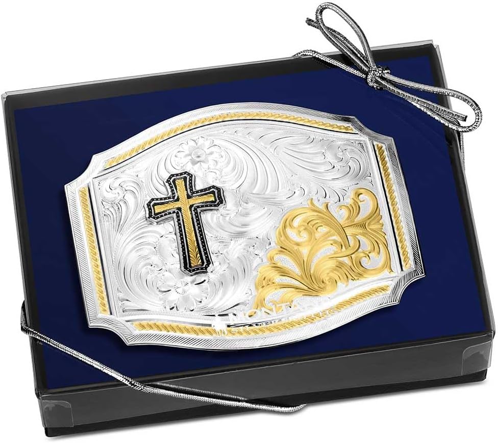 Montana Silversmiths Western Lifestyle Christian Faith Made in the USA Belt Buckle