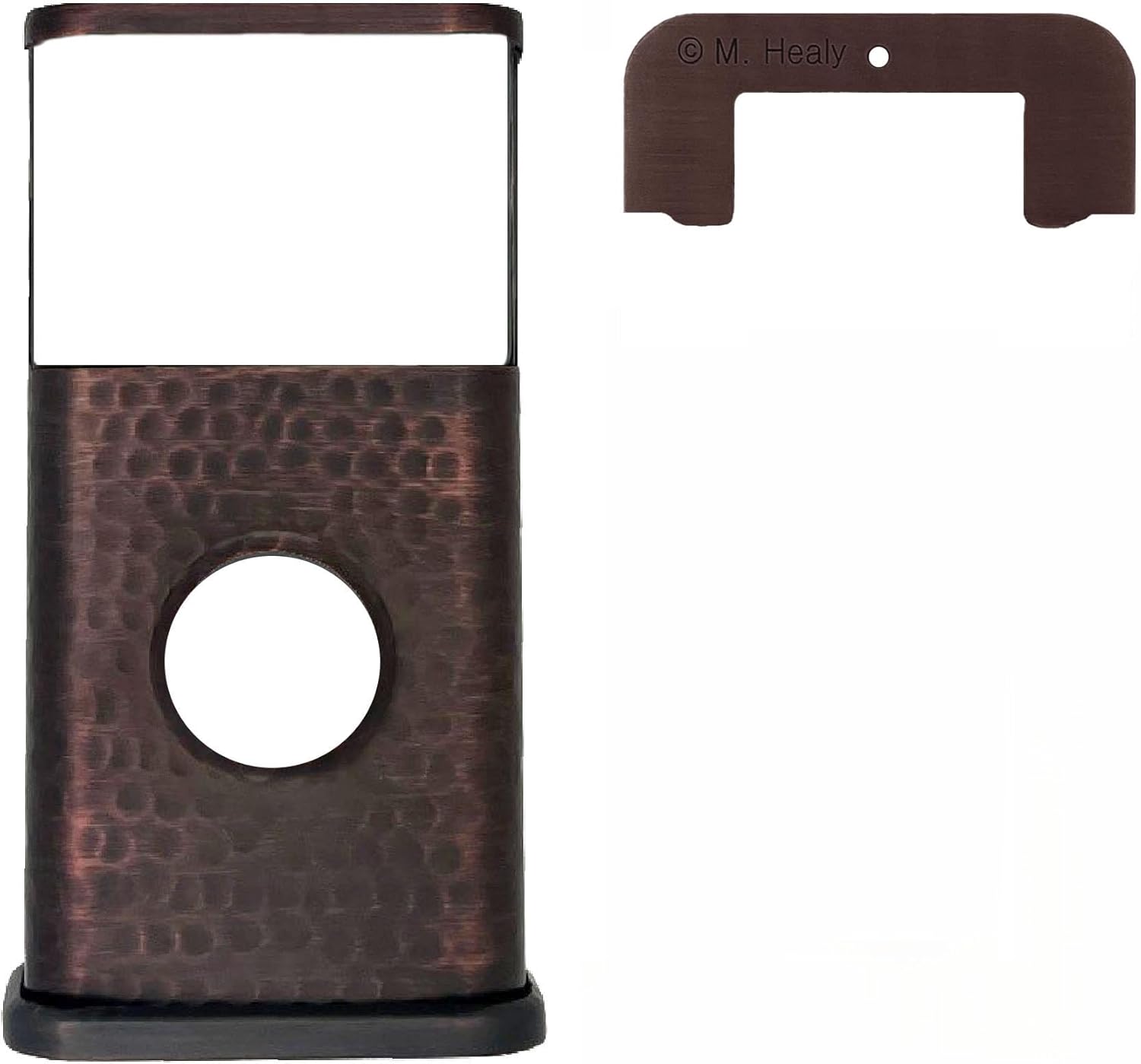 Hammered Video Doorbell Cover (Compatible with Ring Battery Doorbell - 2024 Release) (Oiled Bronze)