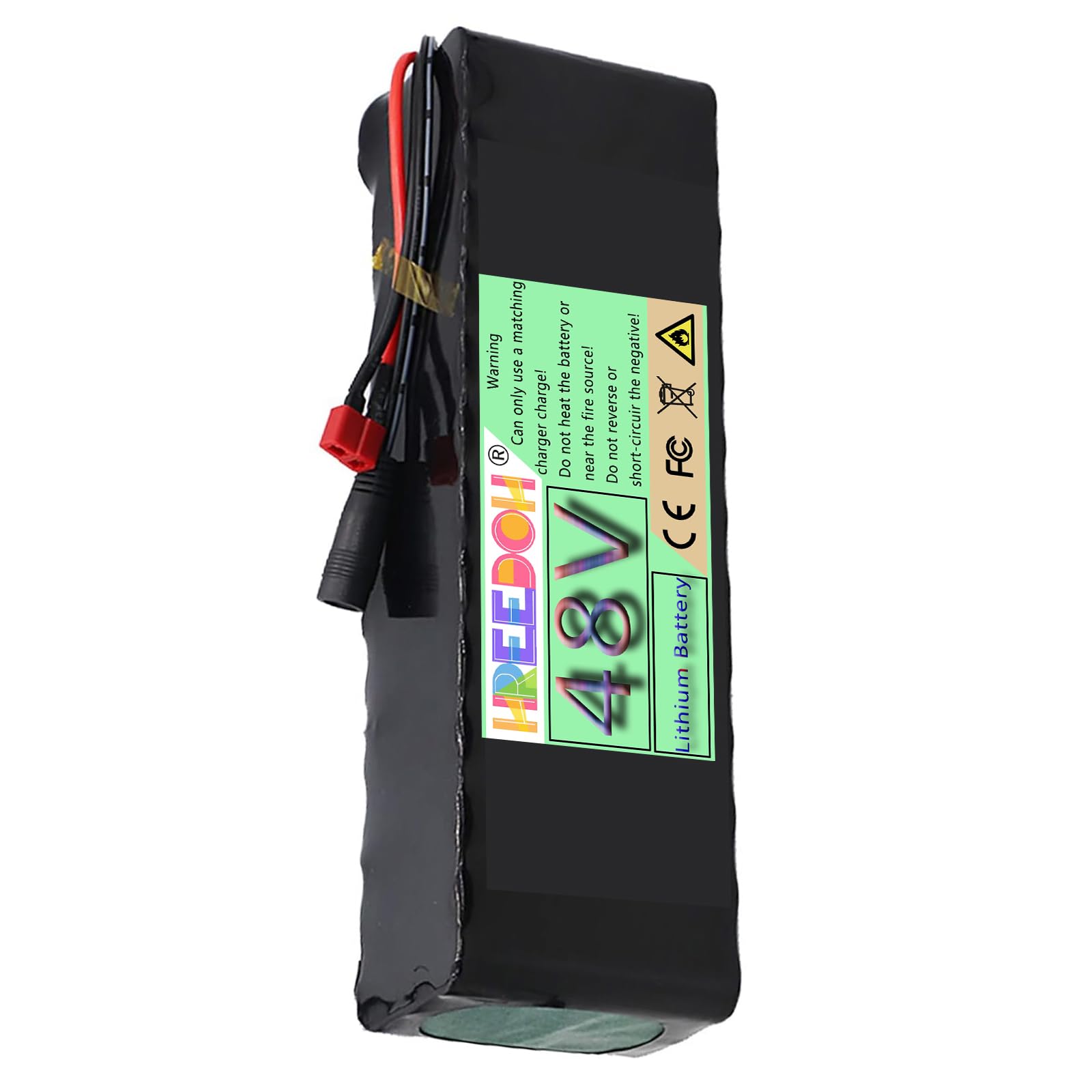 Batería de Iones de Litio de 48 voltios, 48 ​​V, 4 Ah, 6 Ah, 7,5 Ah, 9,6 Ah, para Motores de 200 W, 290 W, 360 W y 460 W con Cargador.