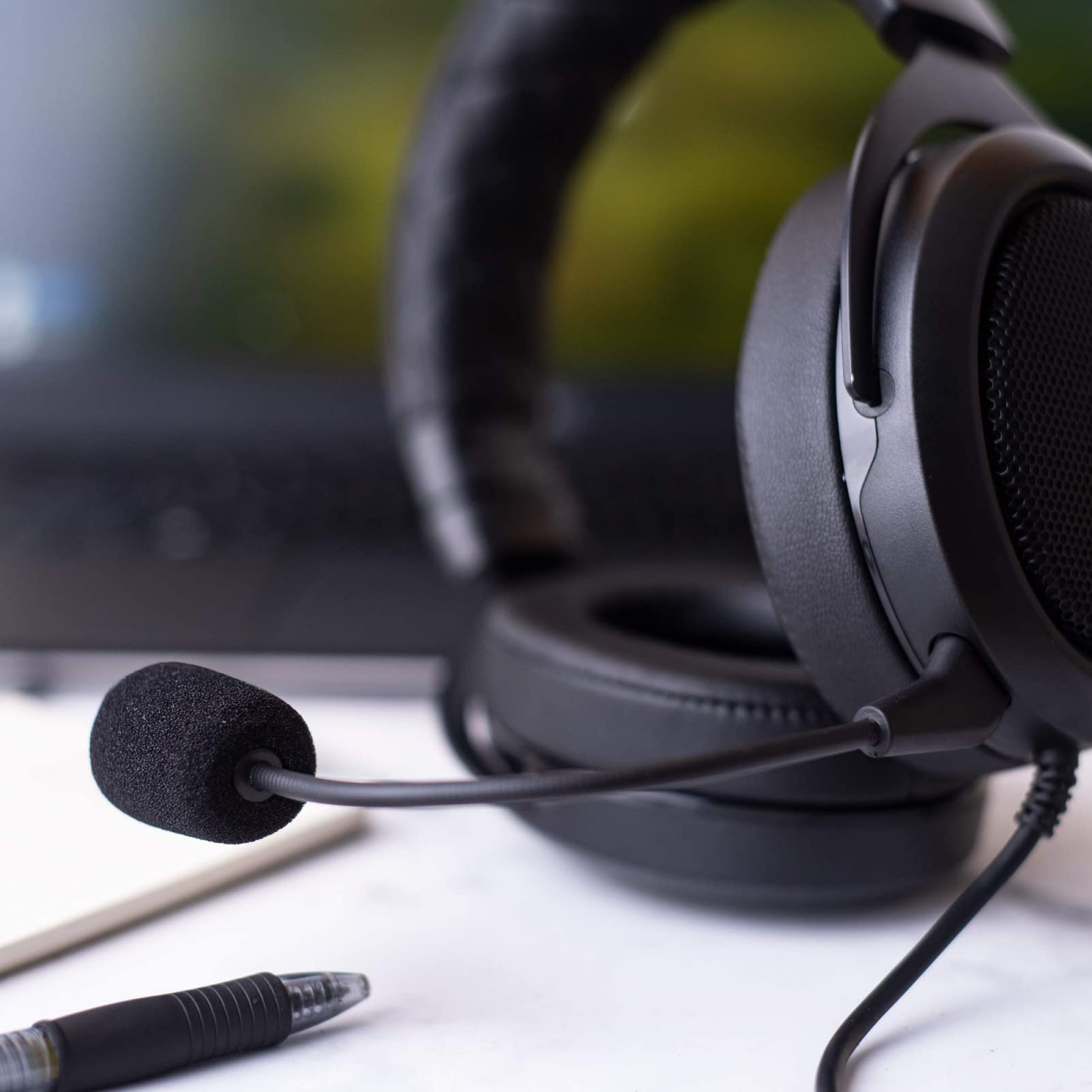 Yunseity Micrófono de Juego de Repuesto Compatible con Corsair HS50 HS60 HS70 HS70 SE Reemplazo de Cancelación de Ruido Micrófono de Juego Claro Micrófono de Sonido de Juego