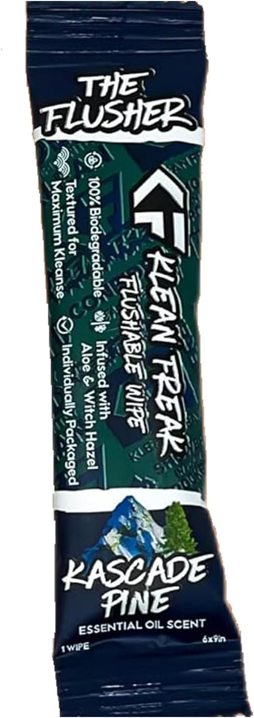 Klean Freak - The Flusher wipes - Single Sachet - Kascade Pine
