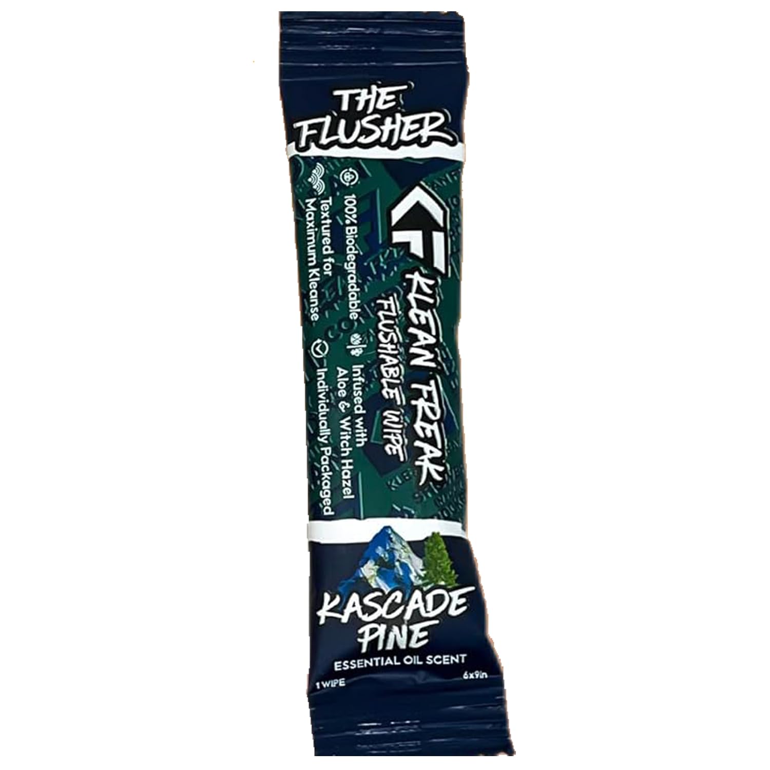 Klean Freak - The Flusher wipes - Single Sachet - Kascade Pine