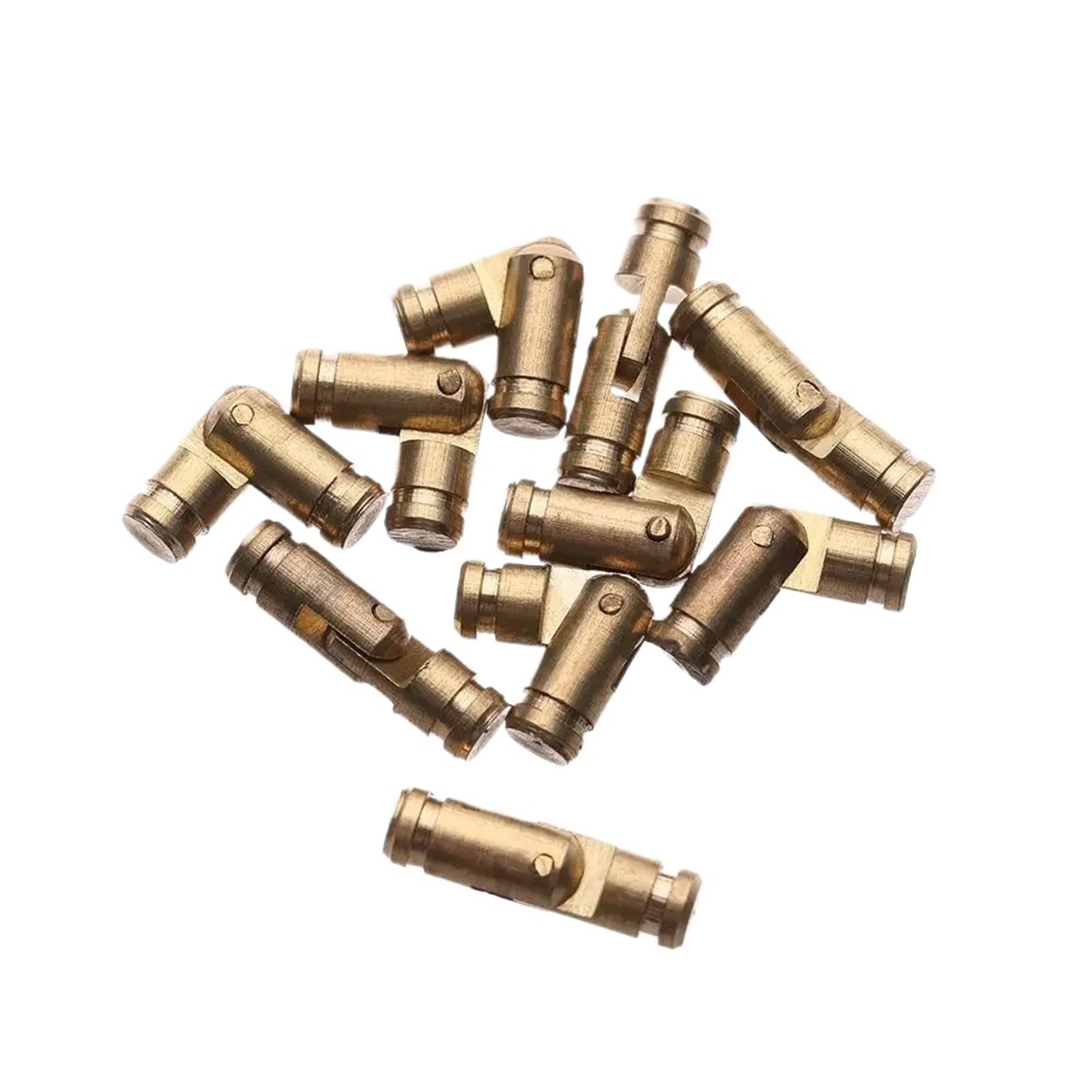 Luysgbxr One Color Barrel Hinges 30Pcs Barrel Hinges Cylindrical Hidden Jewelry Box Connector Concealed Invisible Brass Door For Furniture Hardware(4Mmx15mm)