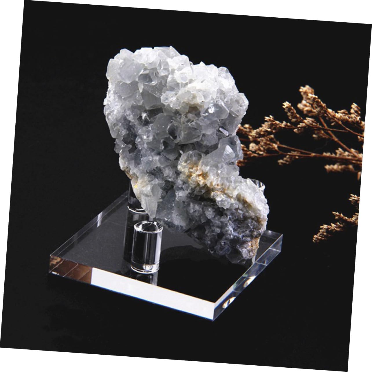 ABOOFAN 4pcs Acrylic Ore Specimen Holder Crystal Model Display Rack for Stones Minerals