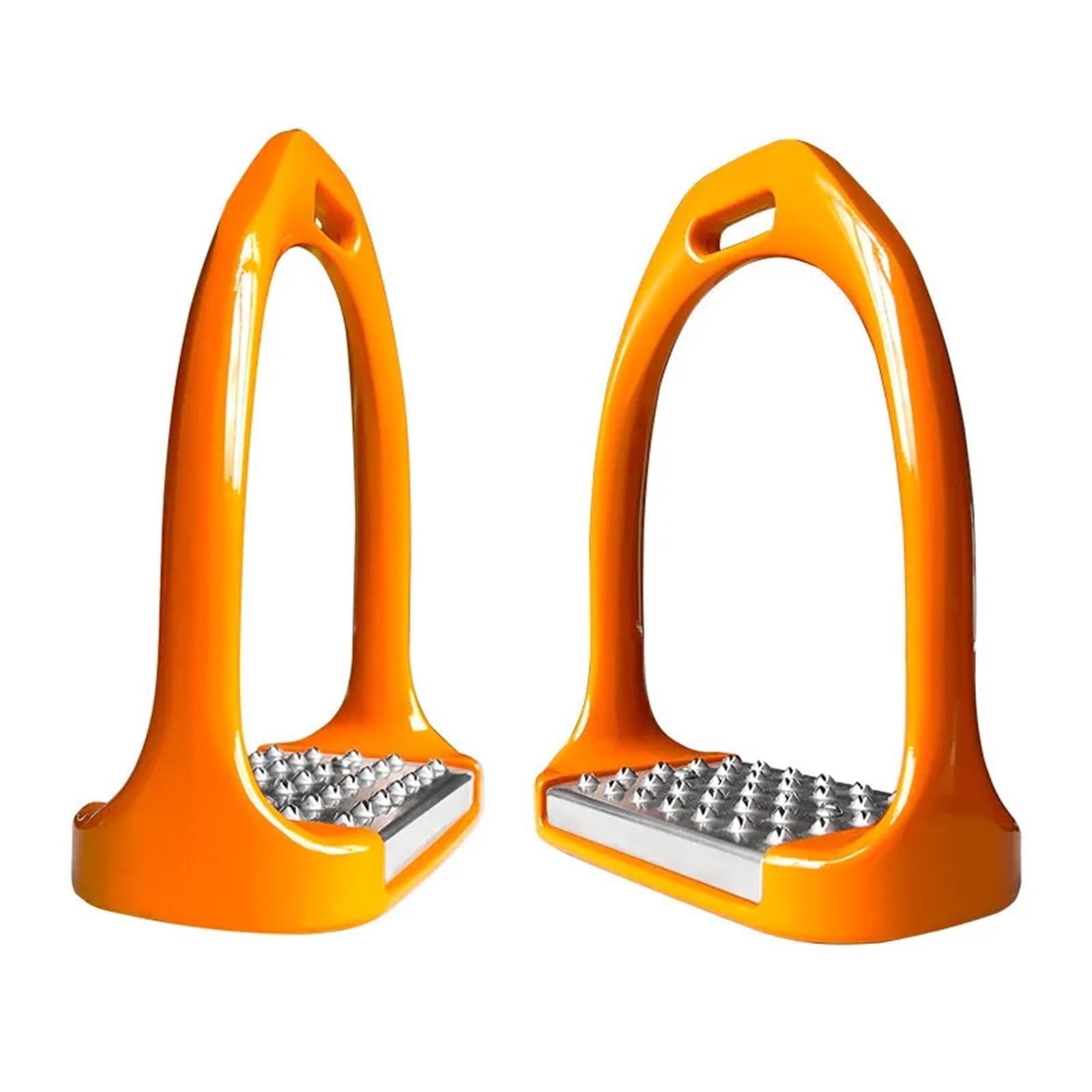 Staffe In Lega Di Alluminio Con Acciaio Inossidabile | Pedali Antiscivolo Portata Elevata Oltre 300 Kg F(Red)