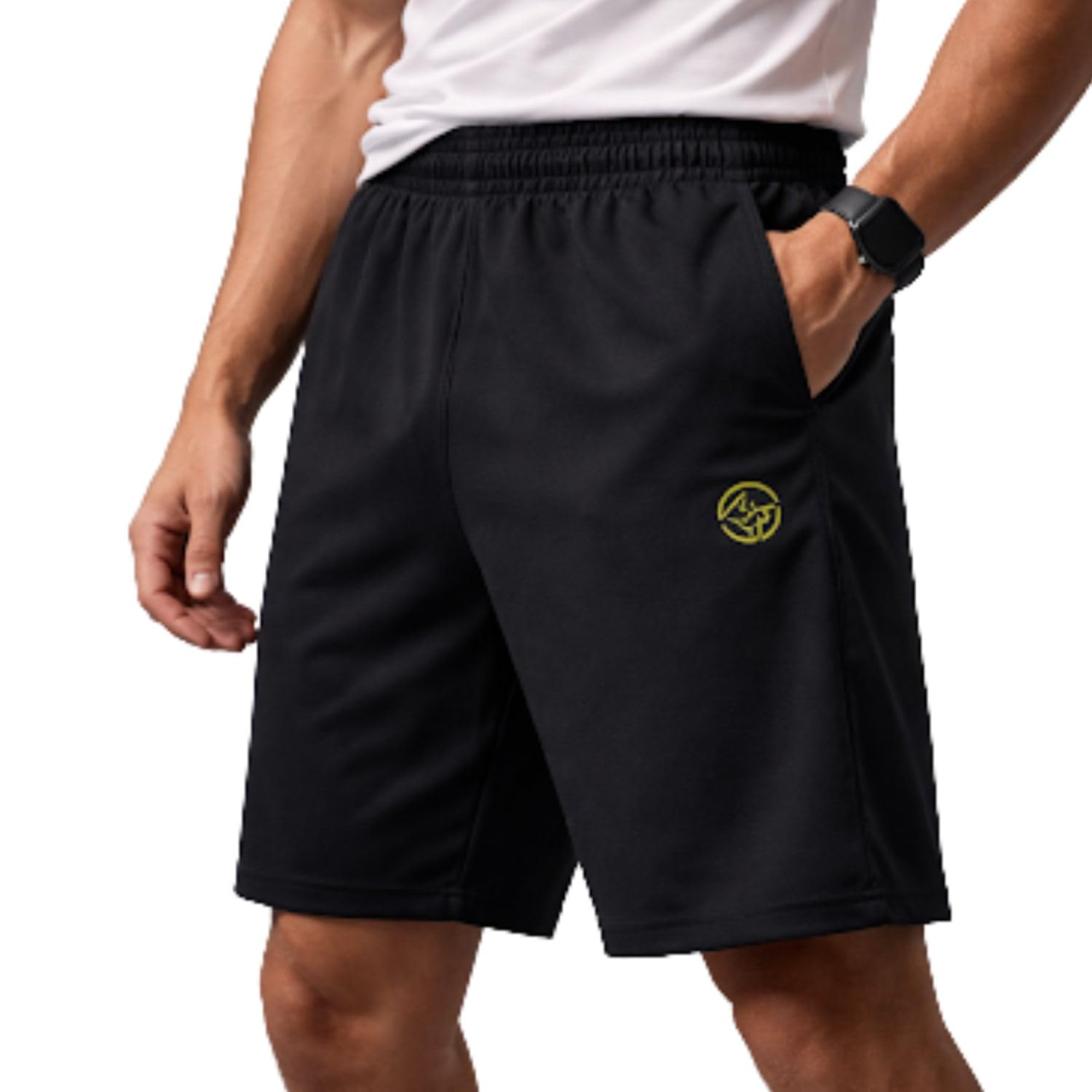Men Athletic Shorts with Zipper Pockets for Running Gym Workout and Outdoor Sports Activities-image-19