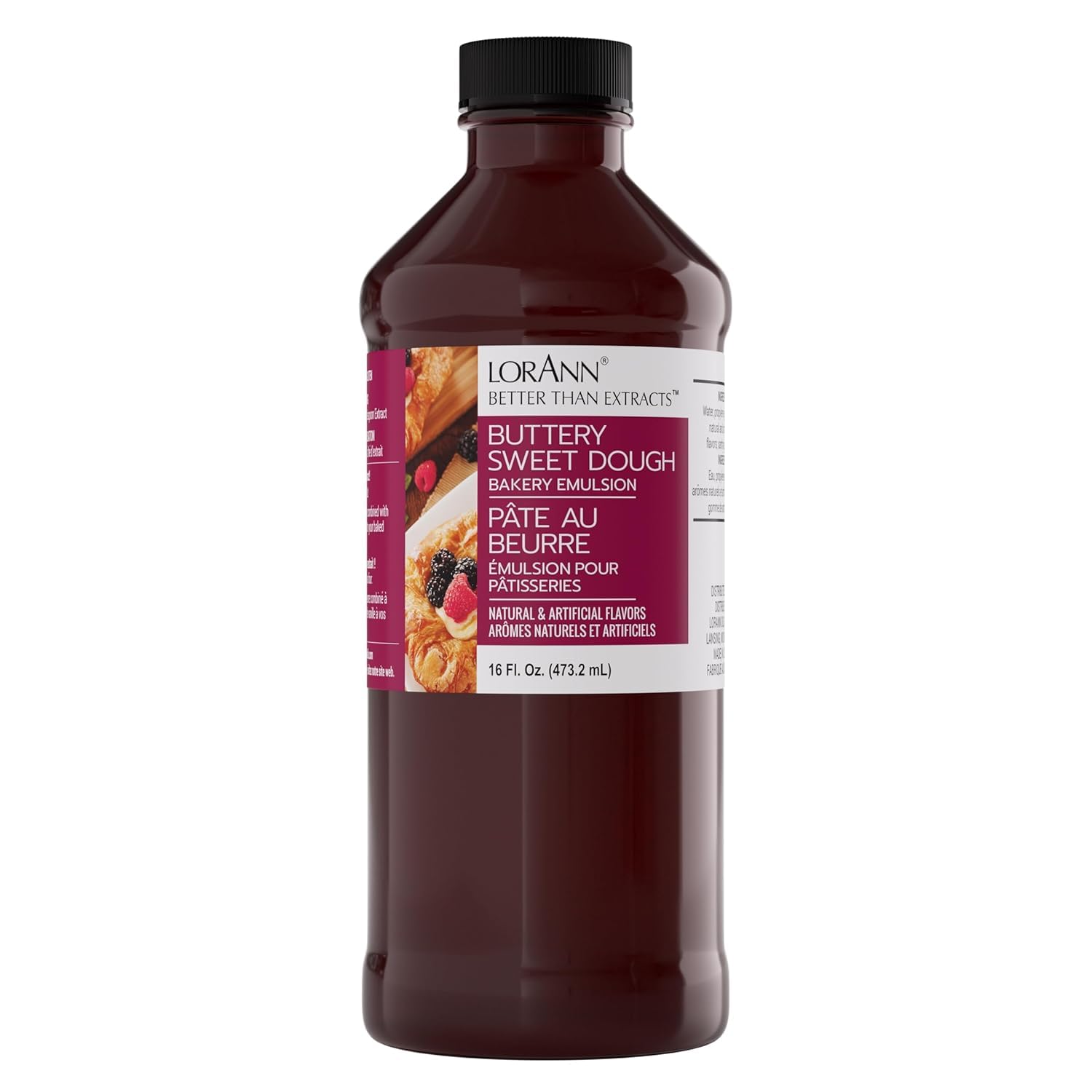 Lorann Oils Buttery Sweet Dough Bakery Emulsion: Authentic Sweet Dough Taste, Ideal for Amplifying Sweet Bready Notes in Baked Goods, Gluten-Free, Keto-Friendly, Sweet Dough Flavoring Essential