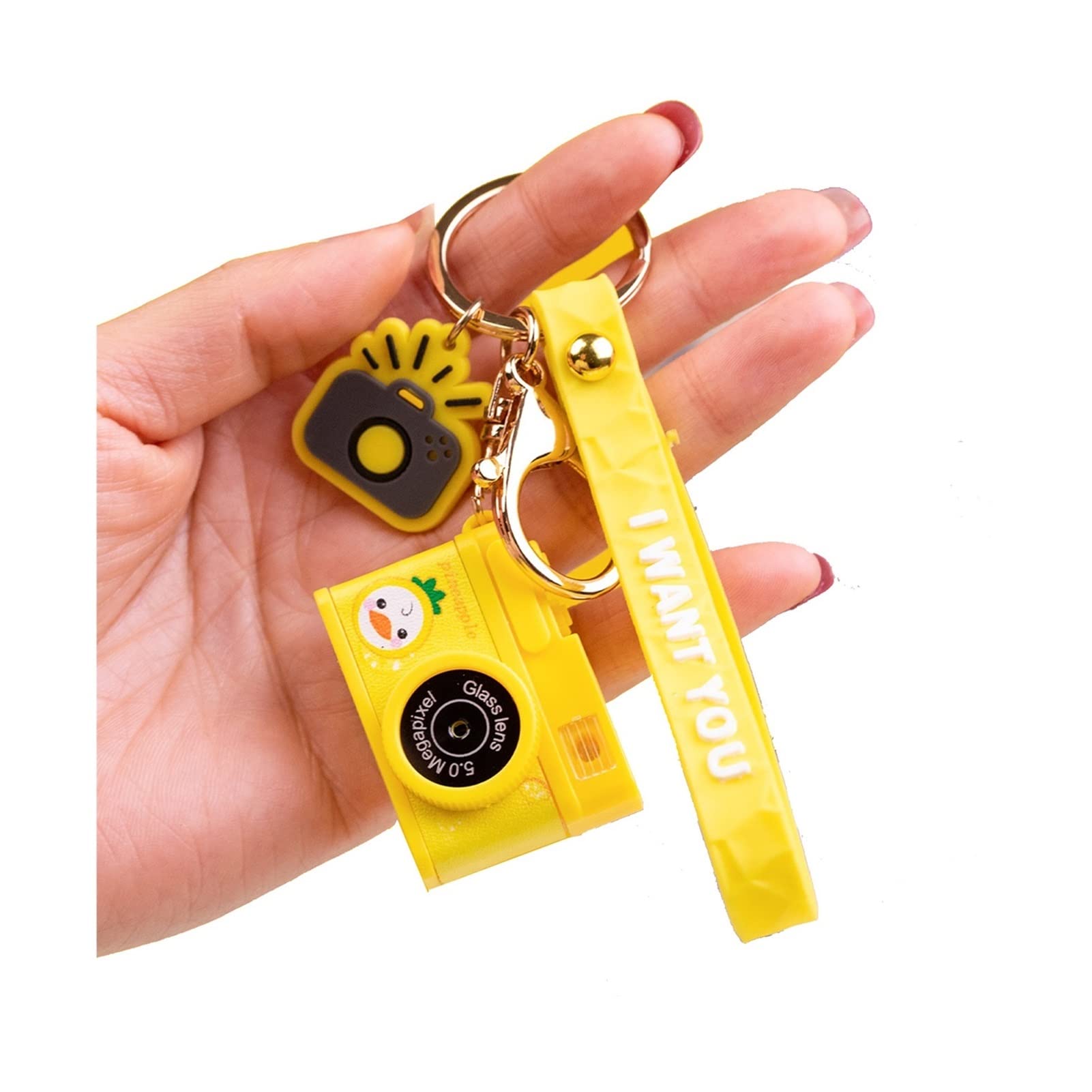 Mini caméra porte-clefs GBCCNM pendentif discret design créatif taille F