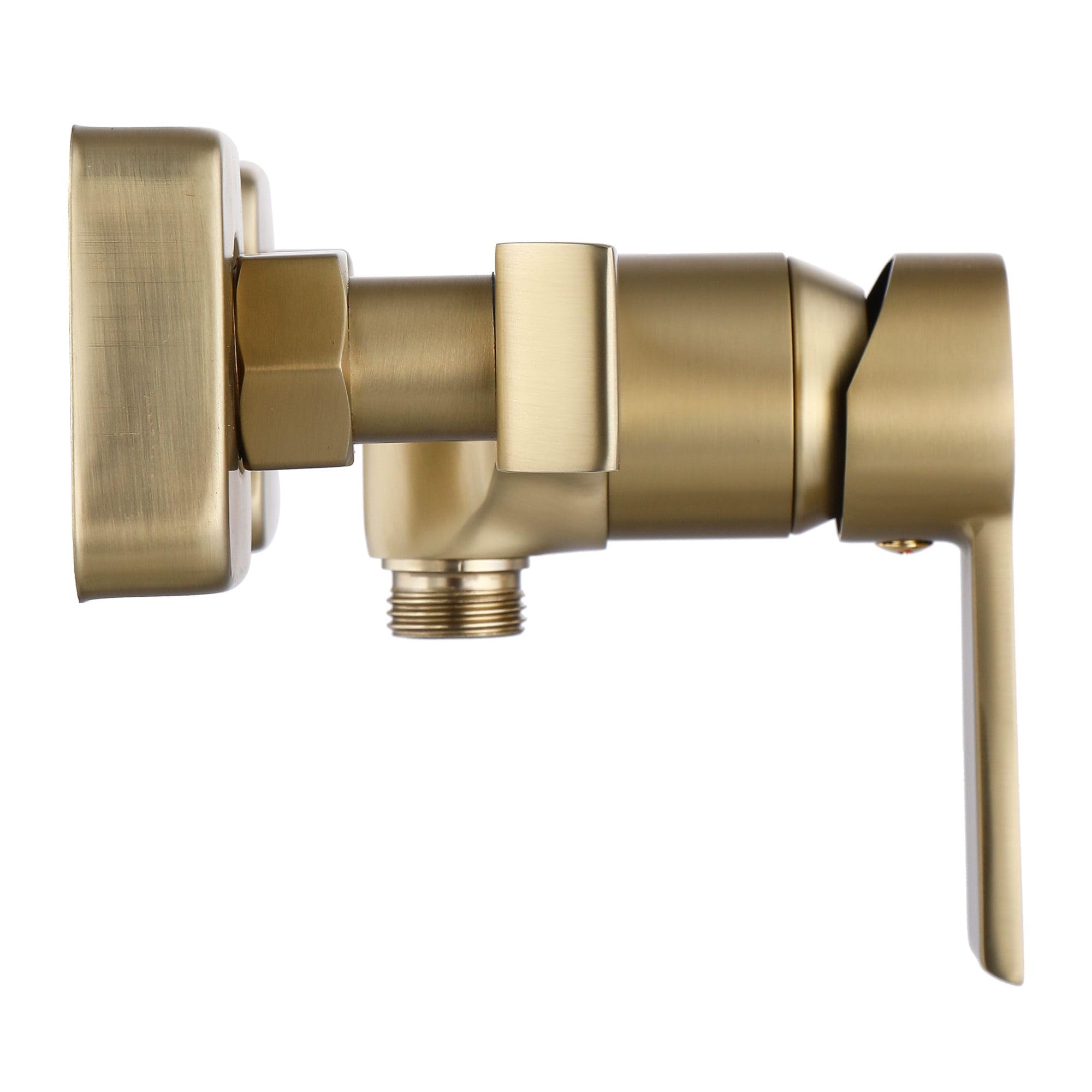 Rea ROBINET DE DOUCHE ARGUS BRUSH GOLD Mitigeur Salle de Bain en Laiton Monocommande Chaude et Froide Réglable (doré)