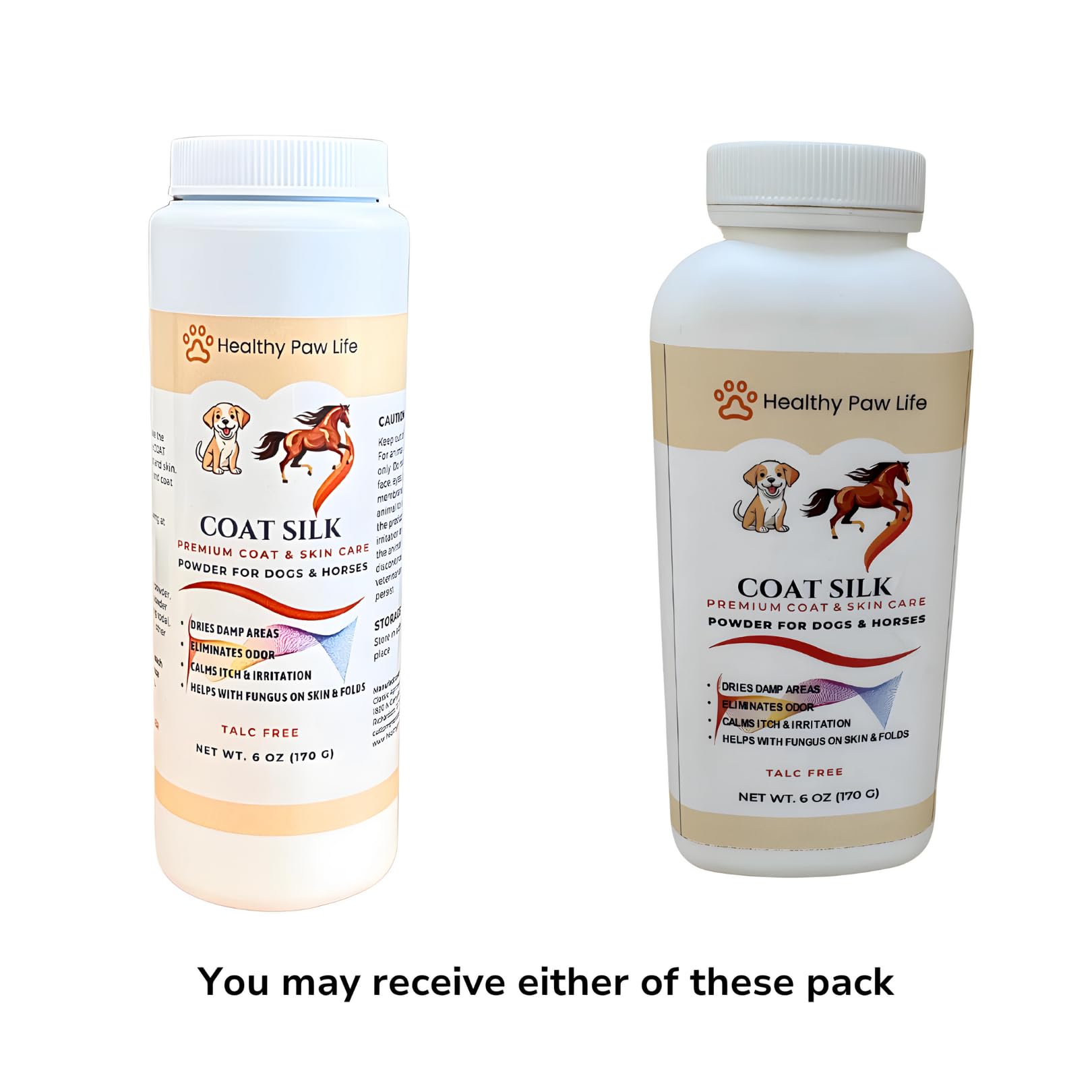 Healthy Paw Life Coat Silk Powder with Sulfur & Bentonite Clay, Natural Grooming Powder for Dogs Cats, and Horses - Image 2