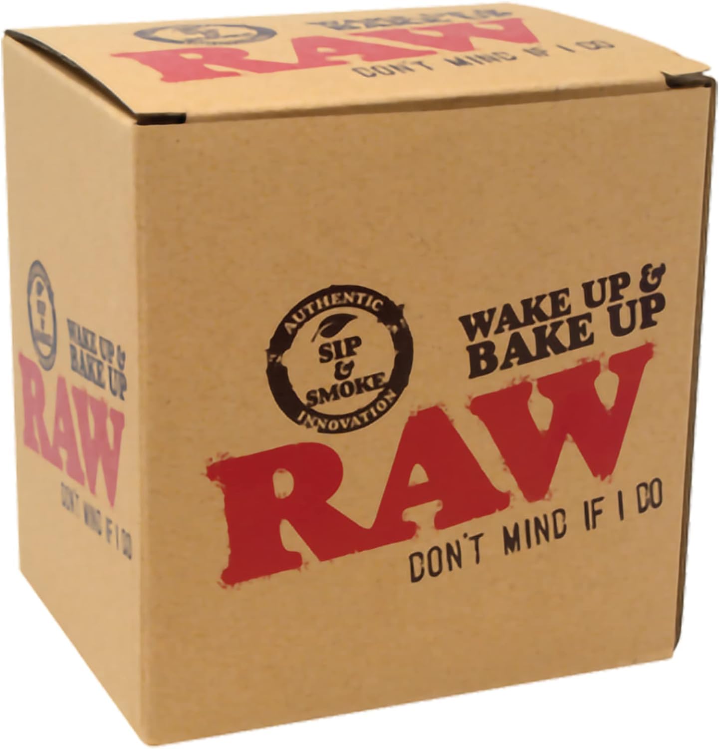 Vastu Novelty RAW Wake Up and Bake Up Coffee Cup - RAWthentic Multifunctional Drinking Mug, Black, 10 Ounces / 296ml - Image 3