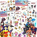 DC Comics Super Hero Girls Stickers Bundle with Specialty PopArt Sticker