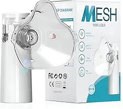 Nebulizador Portátil Ultrassônico - Tratamento Respiratório Eficaz para Tosse, Asma, Sinusite e Bronquite - Silencioso e Compacto - Fácil Utilização - Ideal para Adultos e Crianças. Natureasy