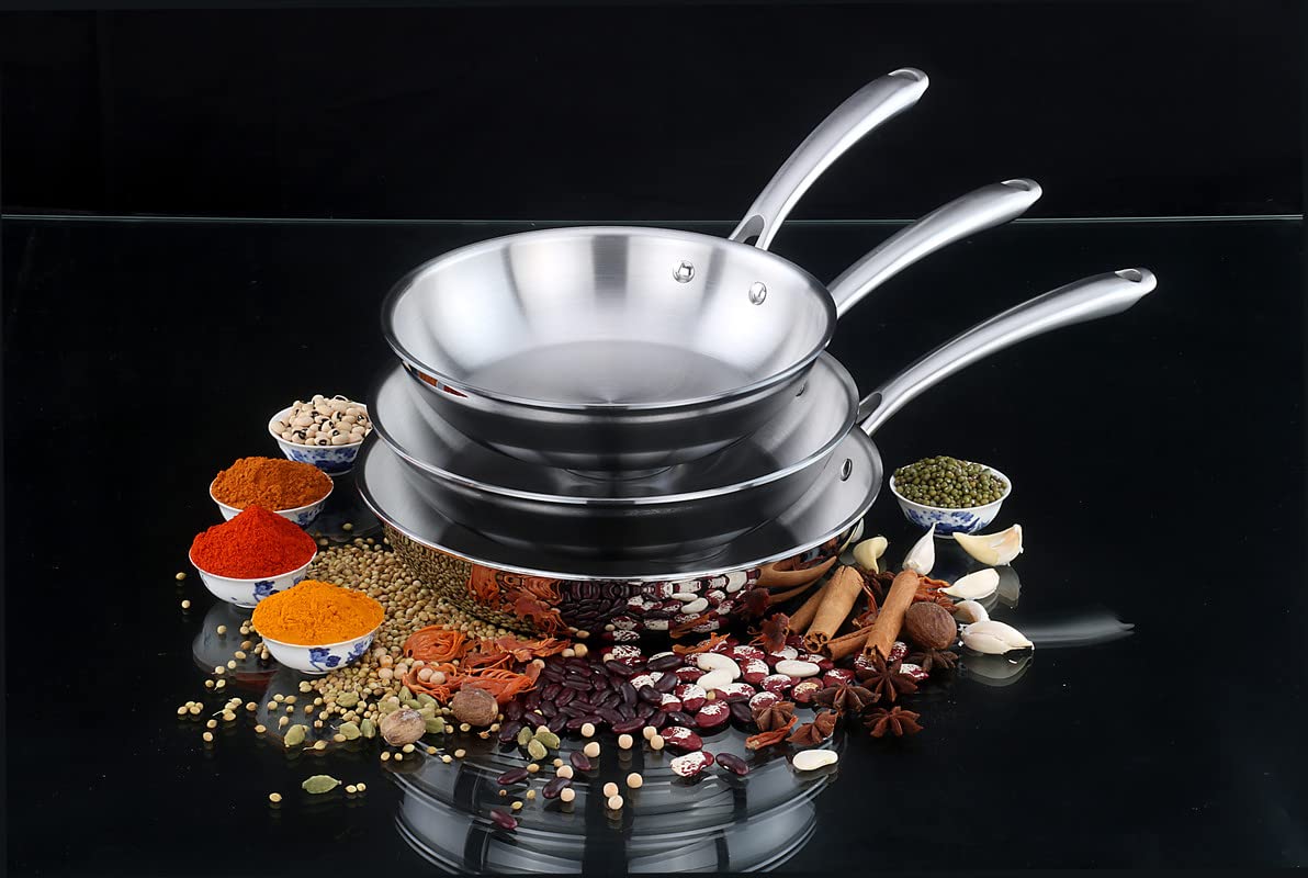 Triply Stainless Steel Fry Pan 1.50 Litre - 24 cm