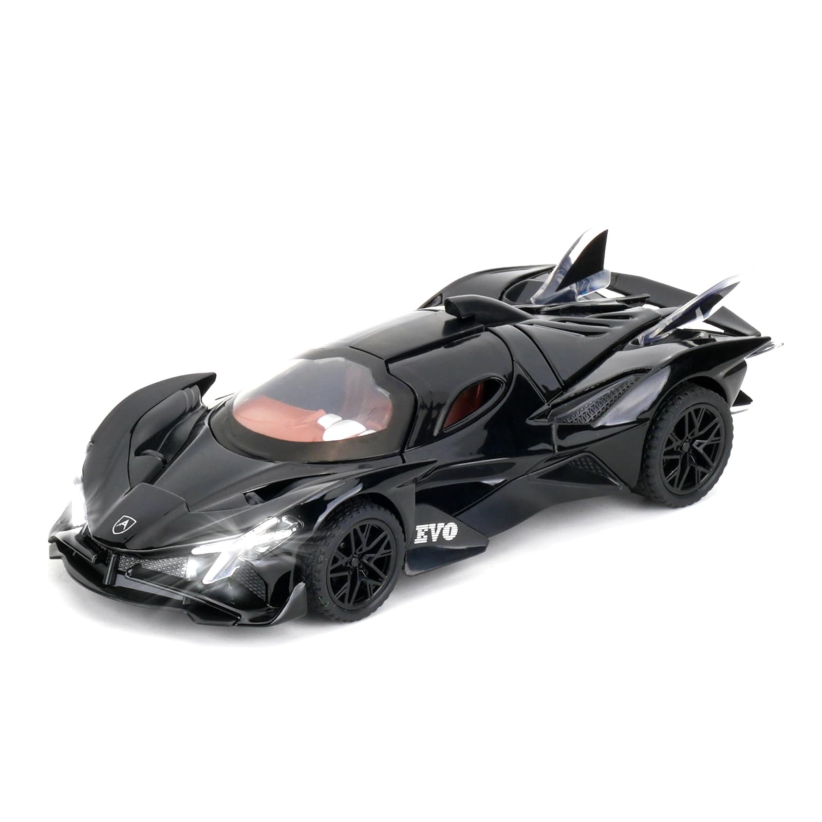 TGRCM-CZ 1/32 Apollo Progetto EVO Modellino Auto Giocattoli, Lega di zinco Ritirare Veicoli Modello Auto con Suono e Luce per Collezionisti e Bambini 3 Anni Regalo di Compleanno (Arancione