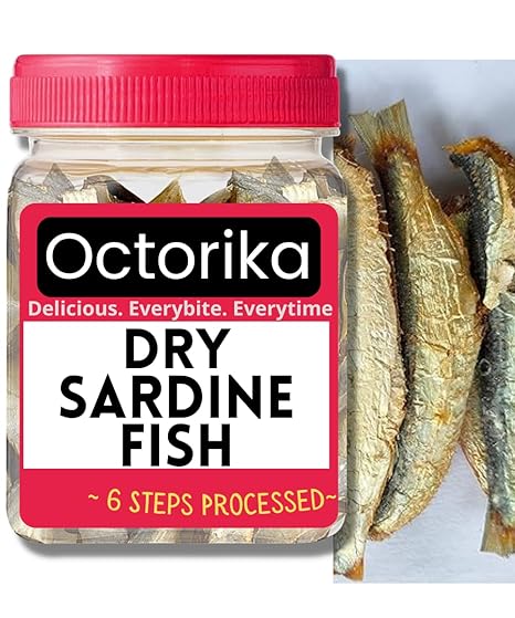 Dry Sardine Fish - Ready to Cook - Cleaned - Head Removed - 6 Steps Processing (200g)