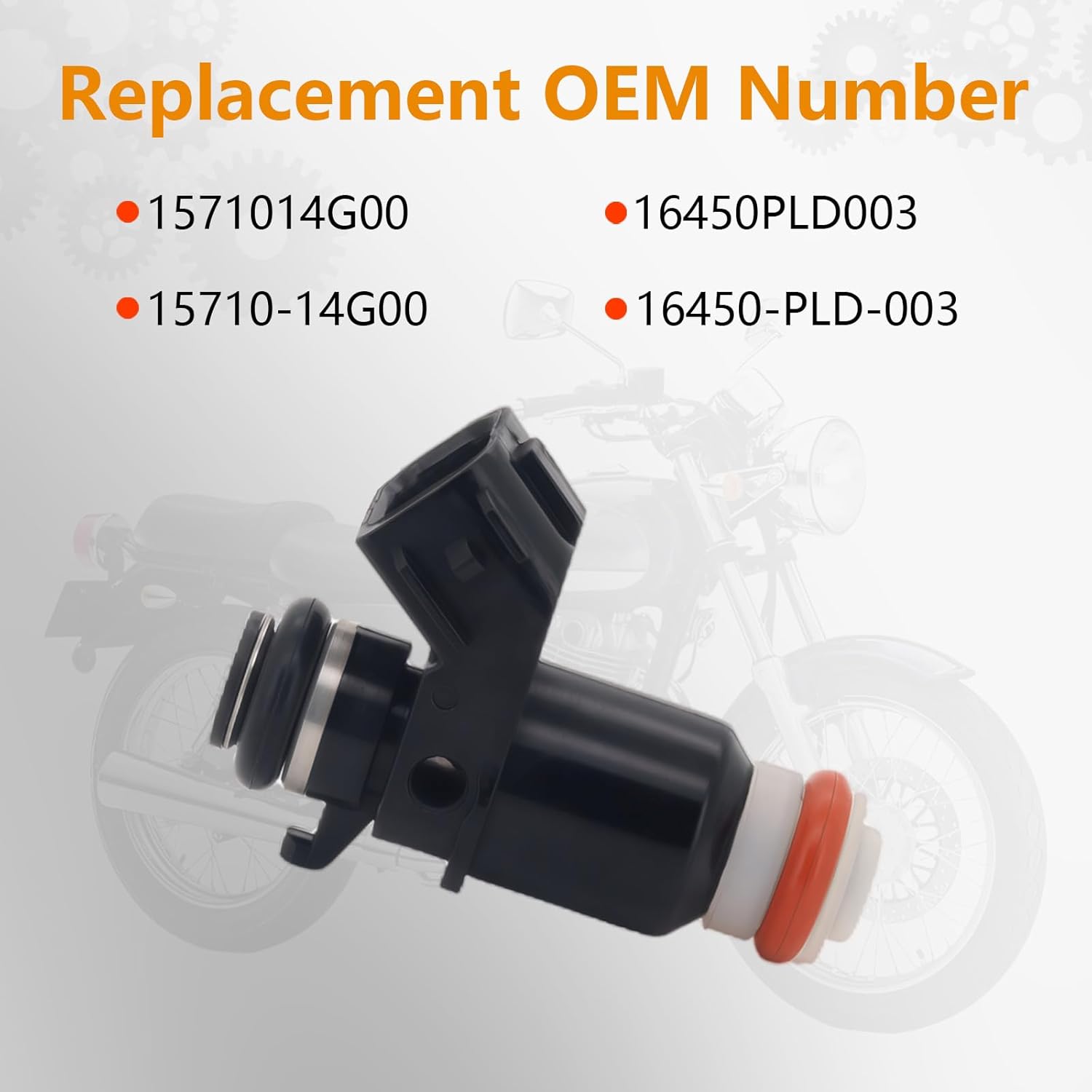 Wonyton1571014G00 Fuel Injectors 4Pcs for Suzuki GSX-R1000 2005-2006, for BOULEVARD C90 C50 C109 C109R M50 M90 M109 S50 S40, for VL800Z Intruder Volusia 2001-2009 Replace 15710-10G00, 15710-14G00.