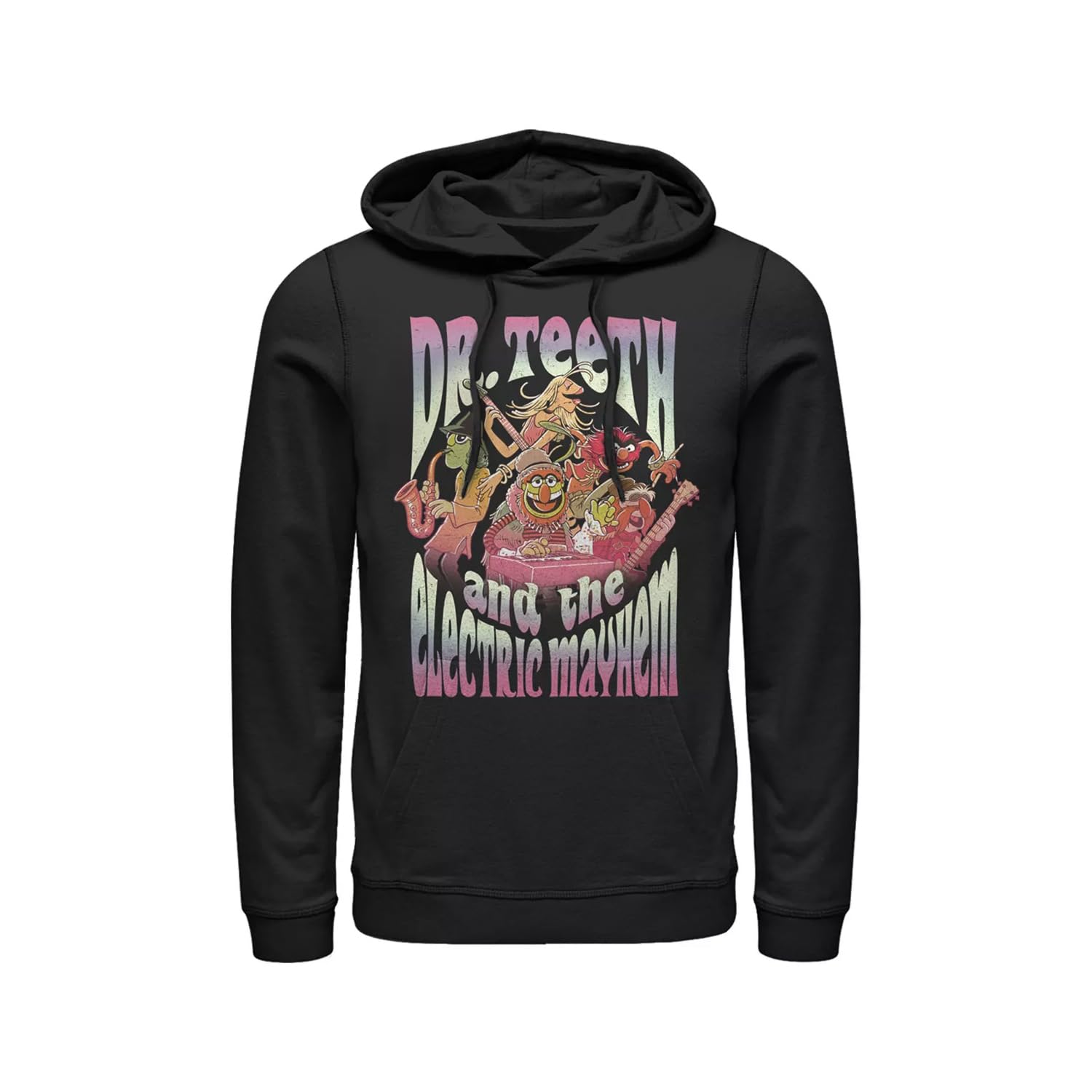 Absolute Cult Men's Black Disney Muppets Mayhem Hoodie Large