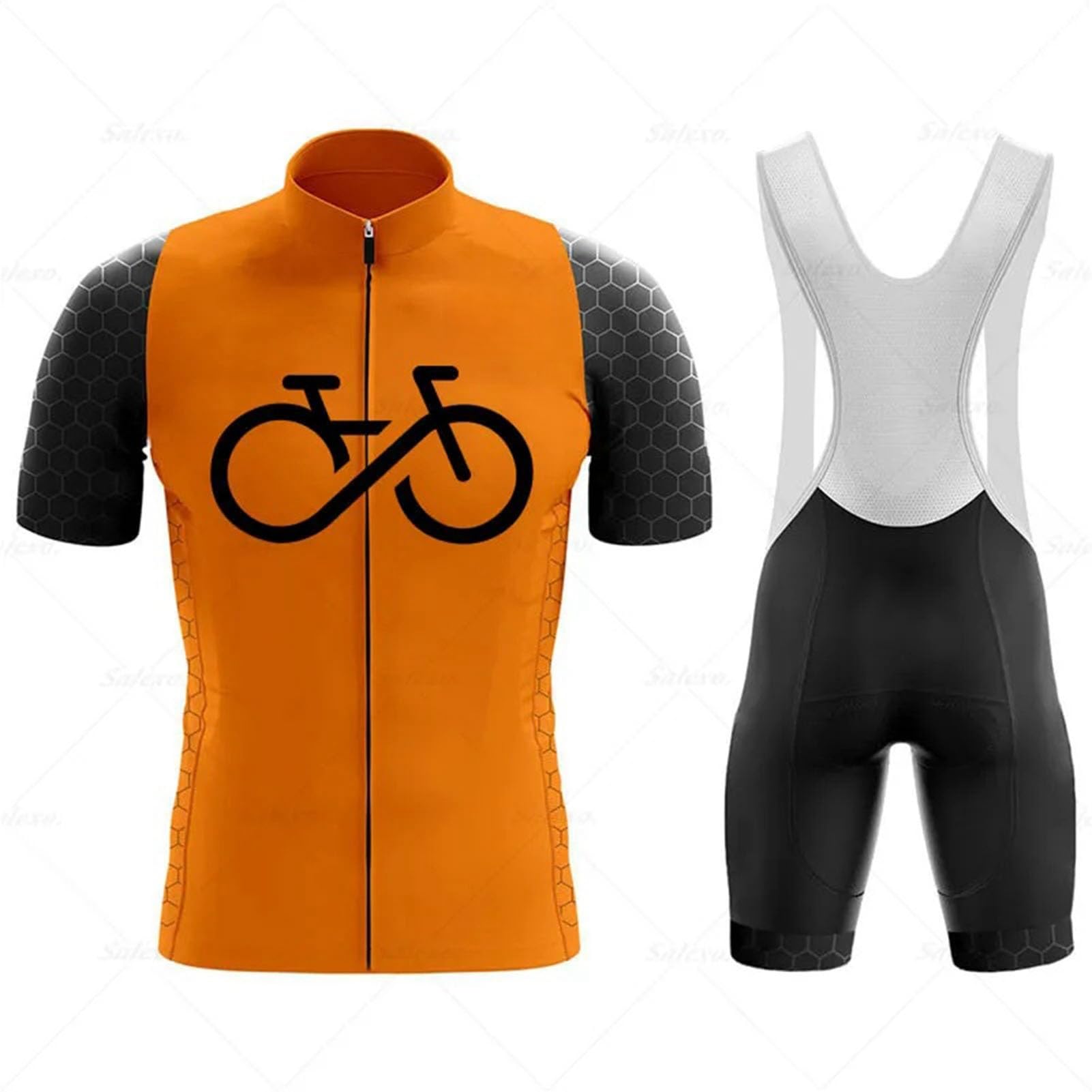 Zestawy kolarskie Męska odzież rowerowa Letni strój + 9D Żelowa podkładka Wyściełane spodenki MTB Kombinezon rowerowy Oddychający