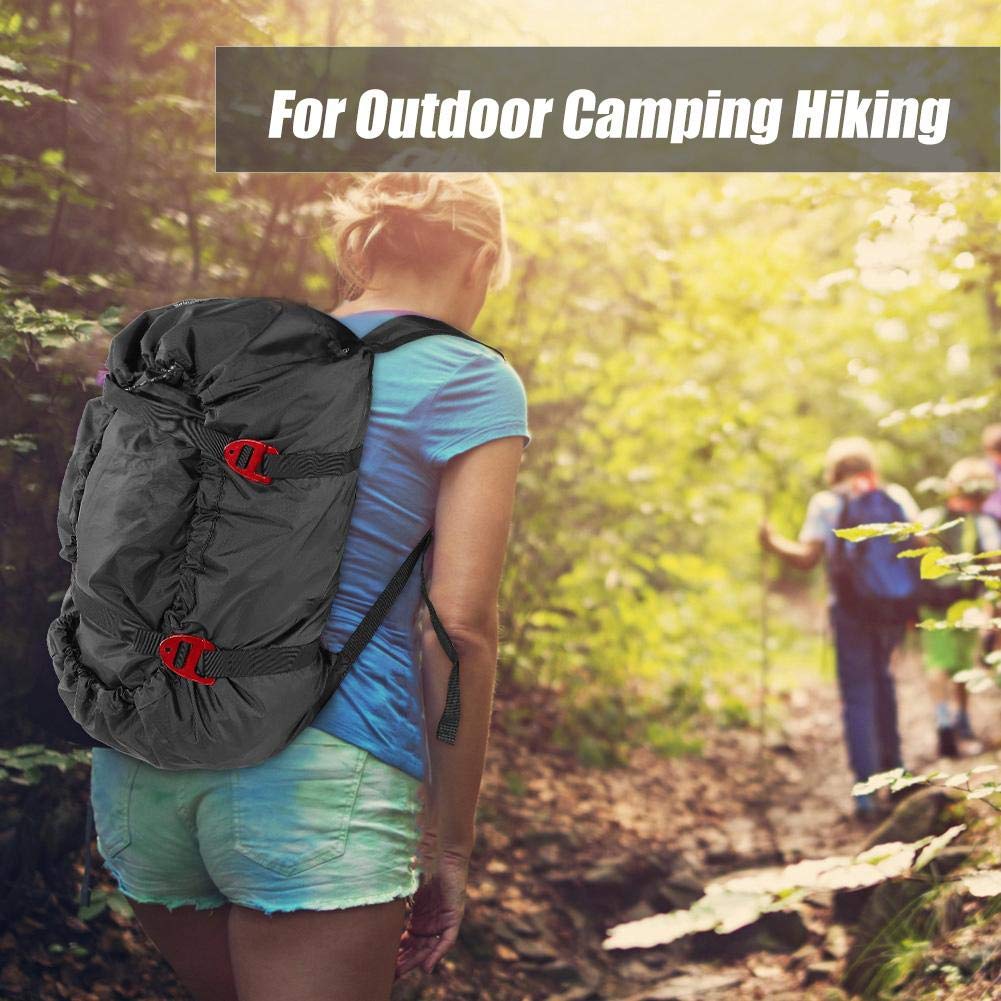 MAGT Bolsa de escalada Oxford Mochila con cuerda para montañismo al aire libre, Negro