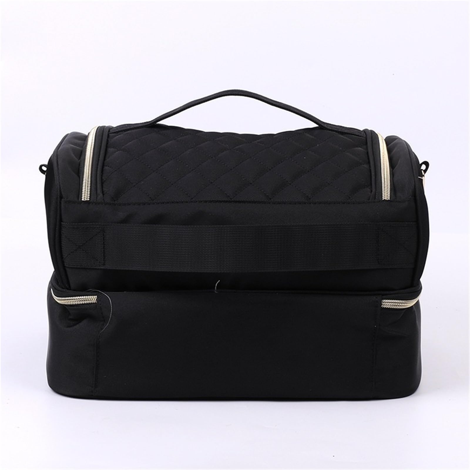 Lakiery Paznokci Przenośne Etui Na Lakier Do Paznokci, 2 Warstwy, Górna Przegródka Akcesoria Organizer Zaopatrzenie(Black)