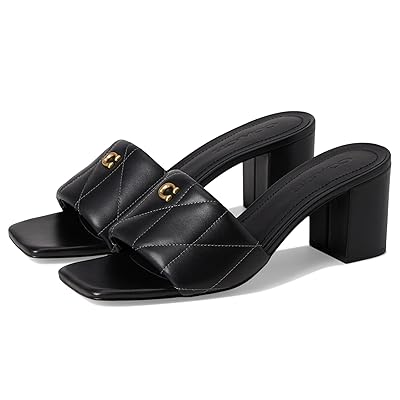COACH Holly Block Heel Sandals with Quilting Women