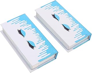 Generic 2 Peças Caixas Caixa De Cílios Postiços Embalagem De Cílios Portátil Caixas De Cílios Criativas Viagem Modelador De Cílios Recipientes De Cílios Cílios Postiços Embalagem De
