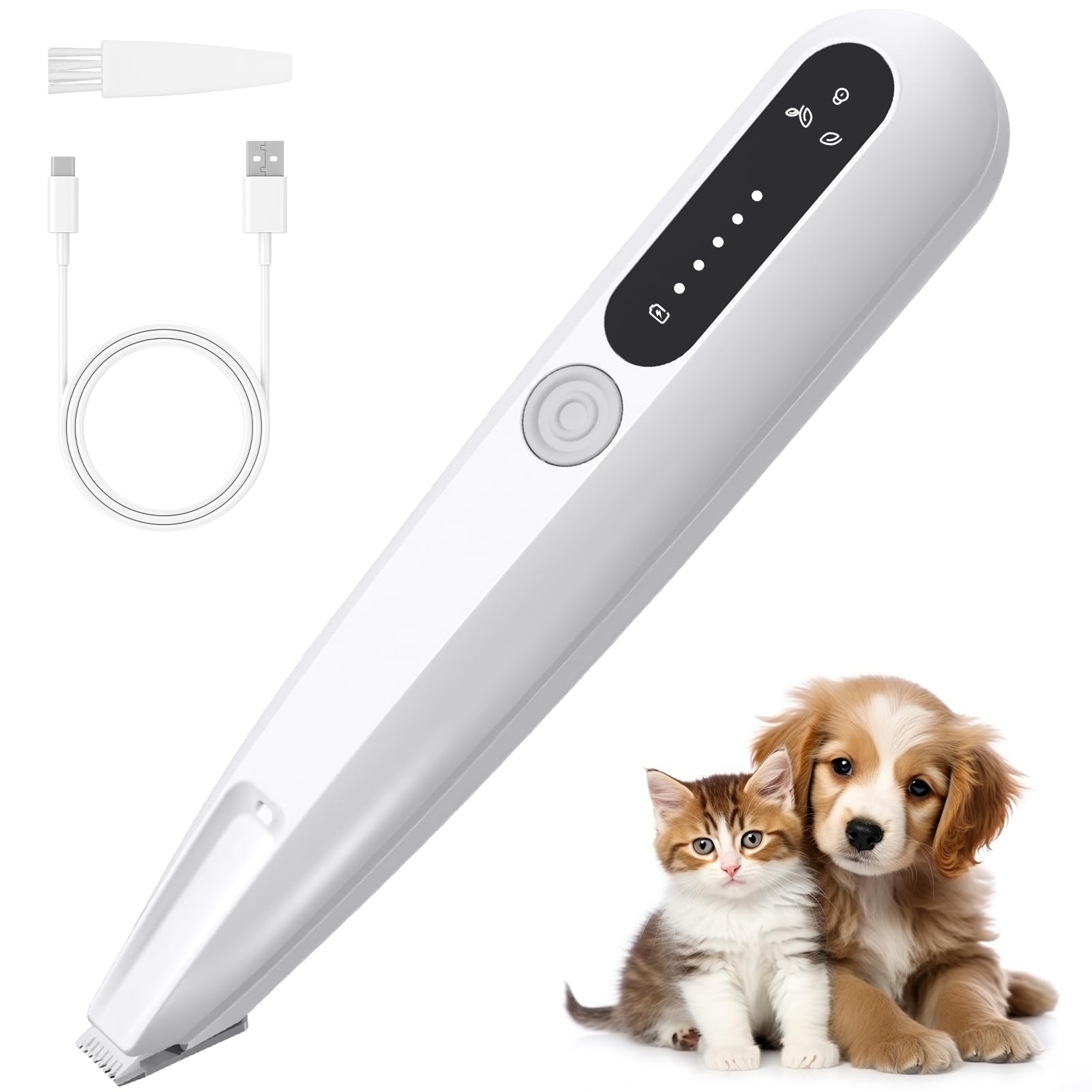 Amazon.co.jp: ペット用バリカン 犬 バリカン 猫 静音 LEDライト USB-C