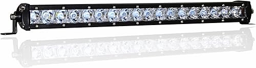 Miniatura 9 de AngelMa Bright Series - Barra de luz LED recta de 22 pulgadas, 100 W, 12000 lúmenes todoterreno para camioneta, ATV, SUV, UTV, camión, autobús, 4 x