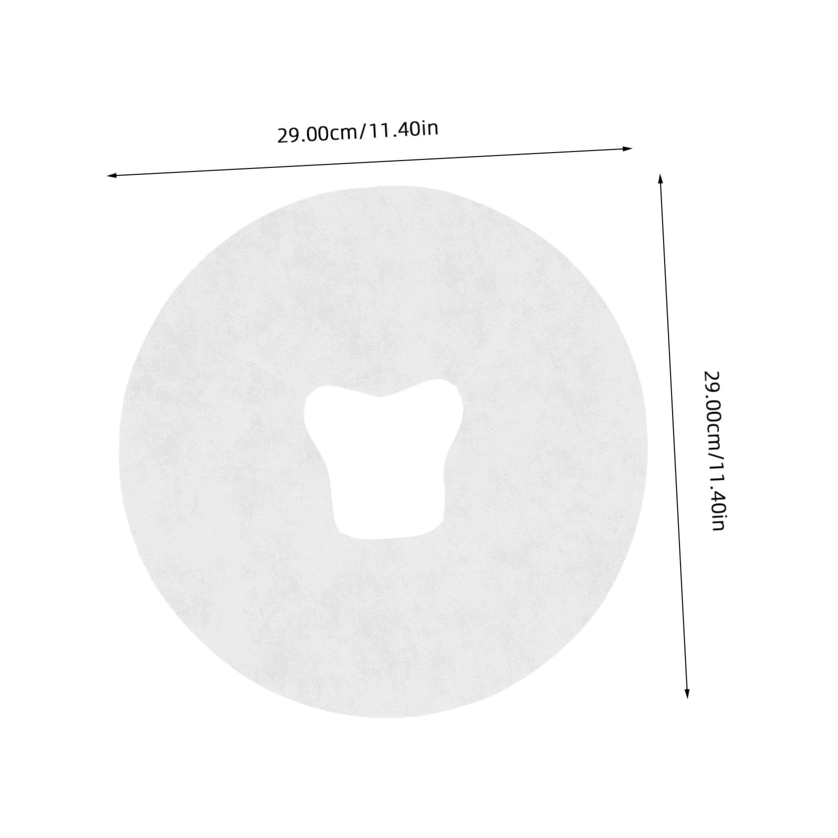 WOFASHPURET Comfortable Massage Table Sheets 100pcs Breathable Face Rest Covers for Spa Salons