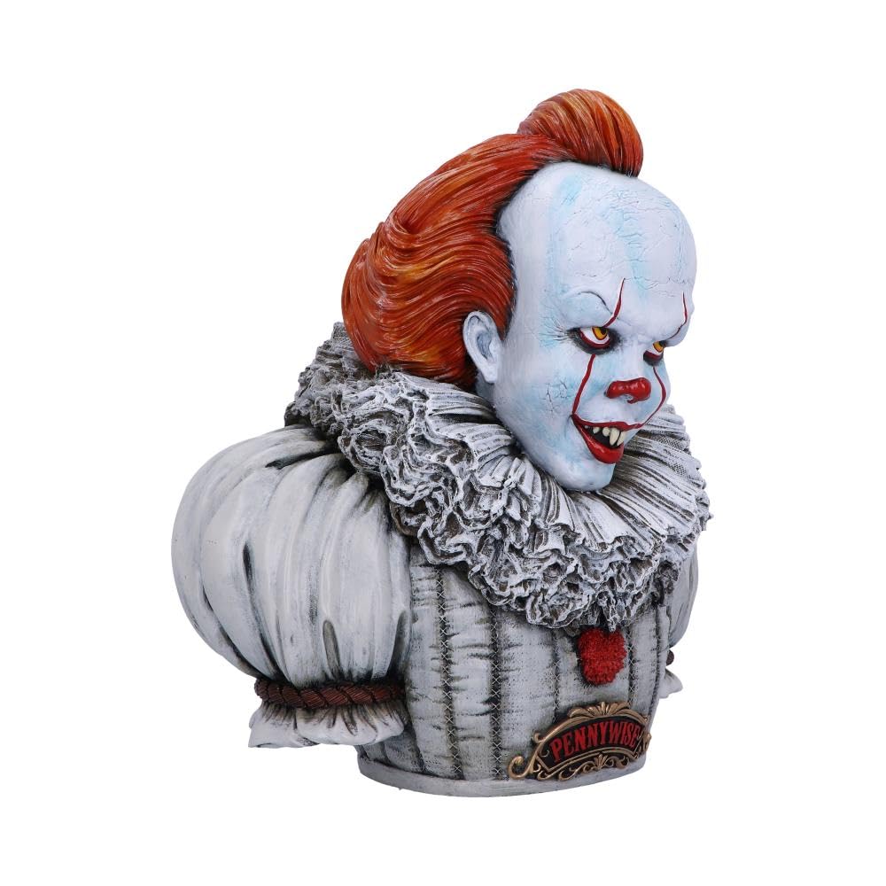 Nemesis Now Licenza Ufficiale IT Capitolo 2 Pennywise Bust, Bianco, 30 cm, Resina